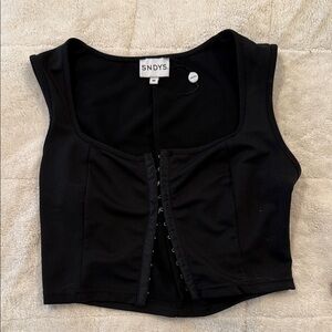 Black Women's Corset Top From Revolve